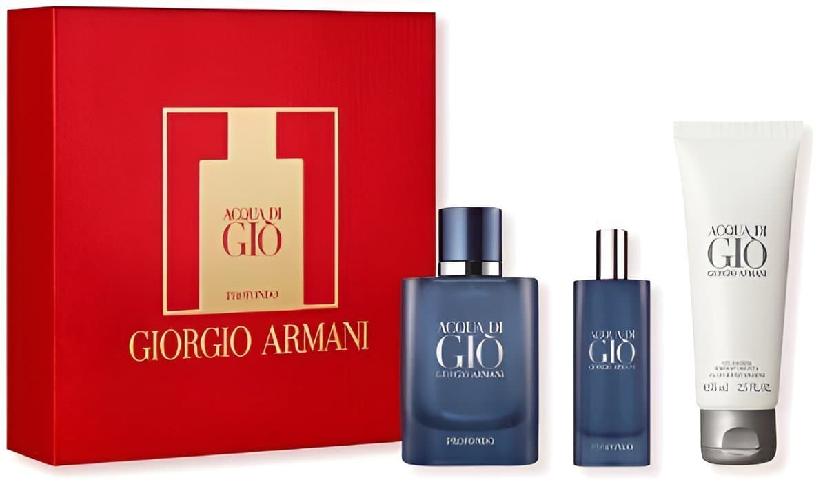 Coffret-Giorgio Armani-Acqua di Gio-Profondo-Eau de Parfum-(03 Pieces)