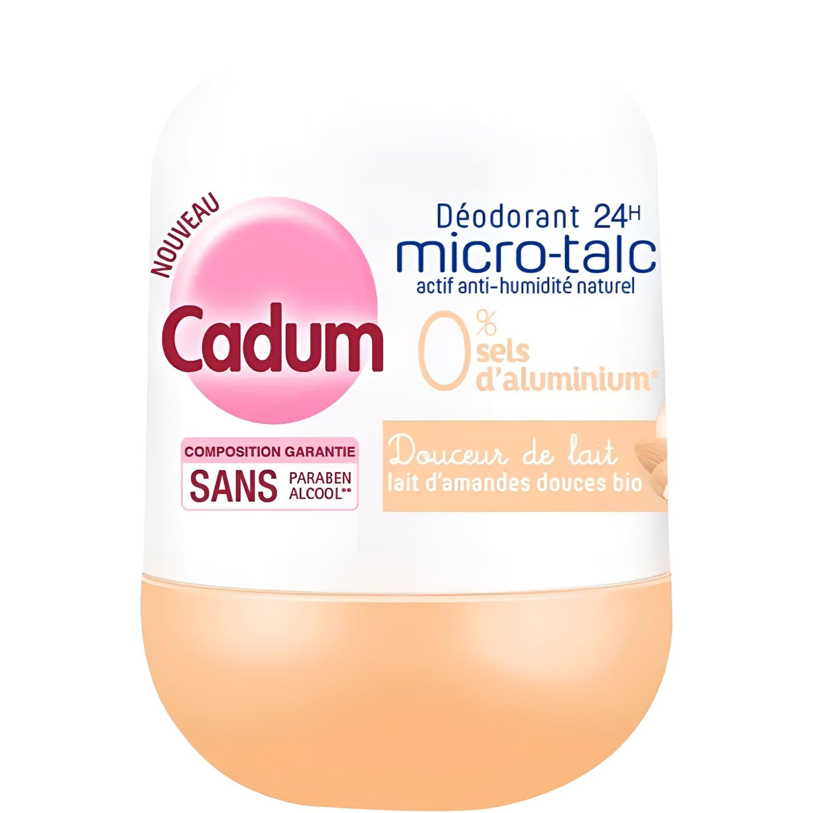 Déodorant-CADUM-déodorant-24H-Micro-Talc-actif anti-humidité naturel-50ml